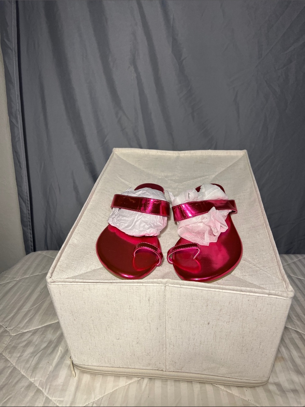 SHEIN Shiny Hot Pink Women’s Sandals